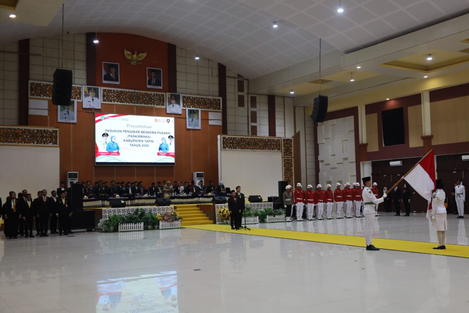 Dandim 1010/Tapin Kukuhkan Semangat Nasionalisme Paskibraka Jelang HUT ke-81 Kemerdekaan RI